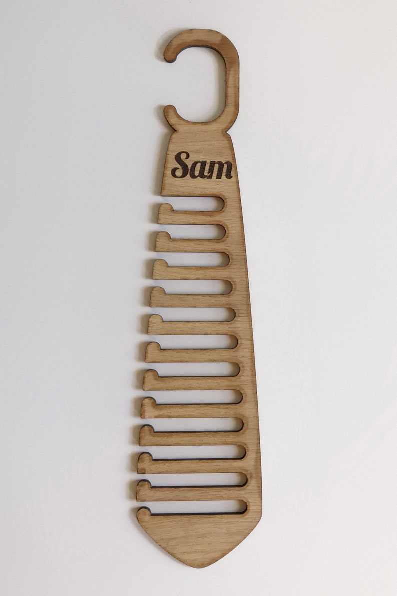 personalised tie rack