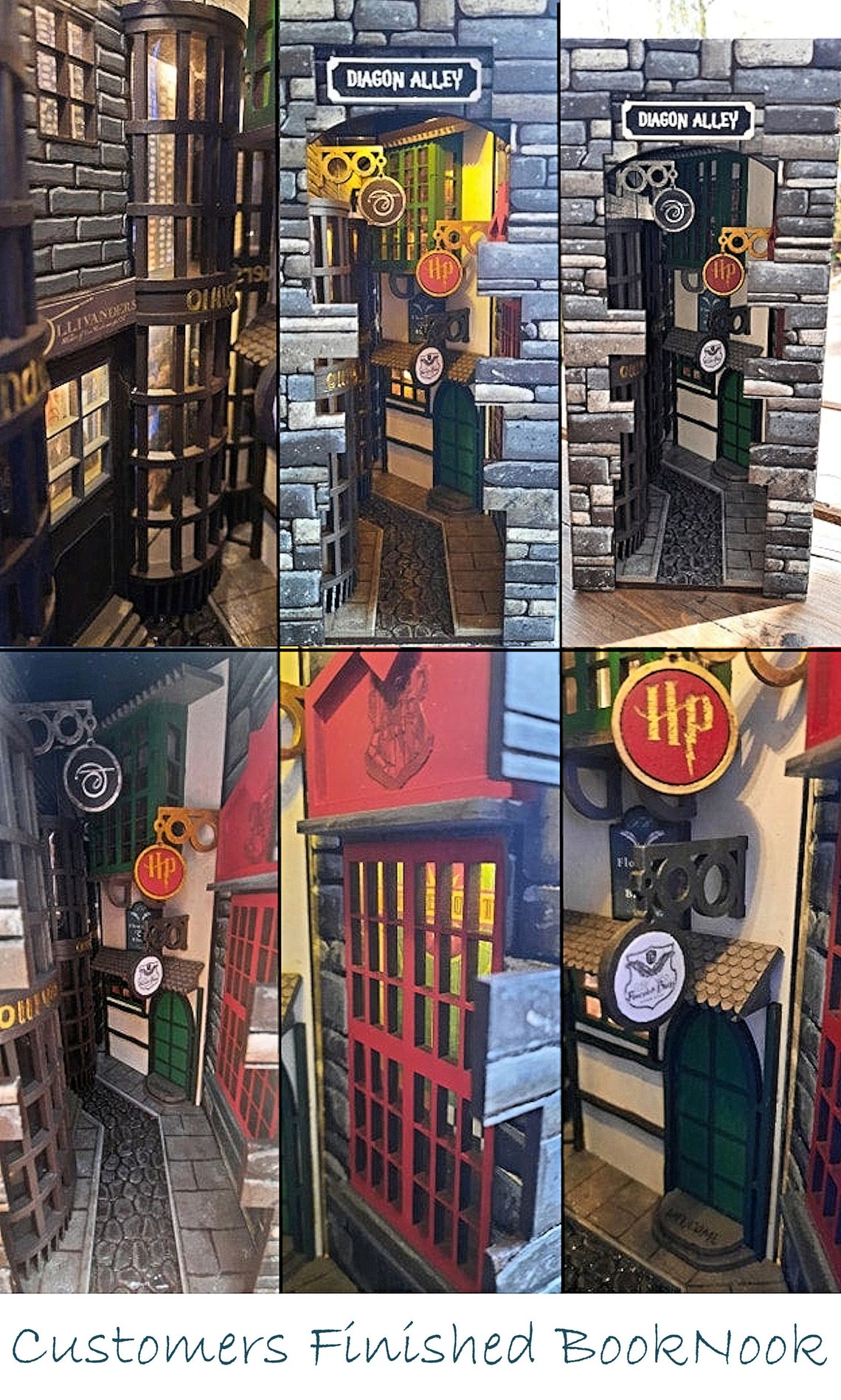Diagon Alley Book Nook Complete Kit No Tools Required With Etsy Australia