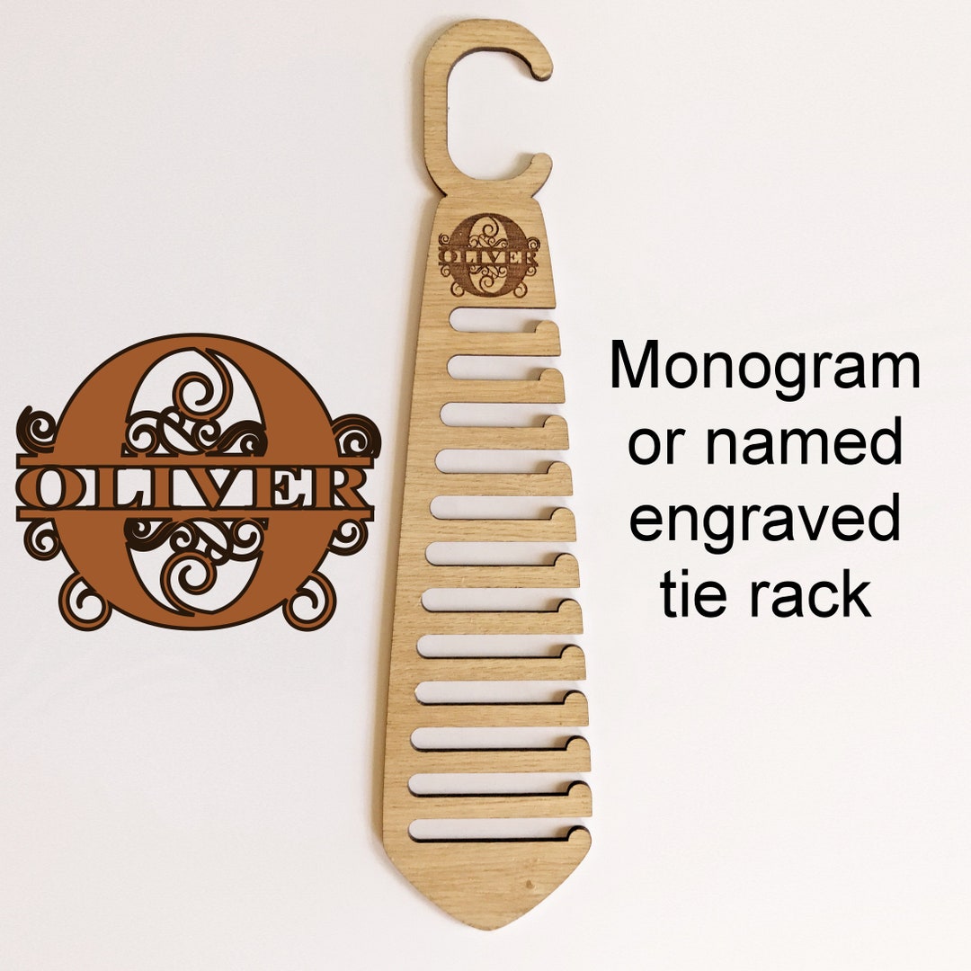 personalised tie rack