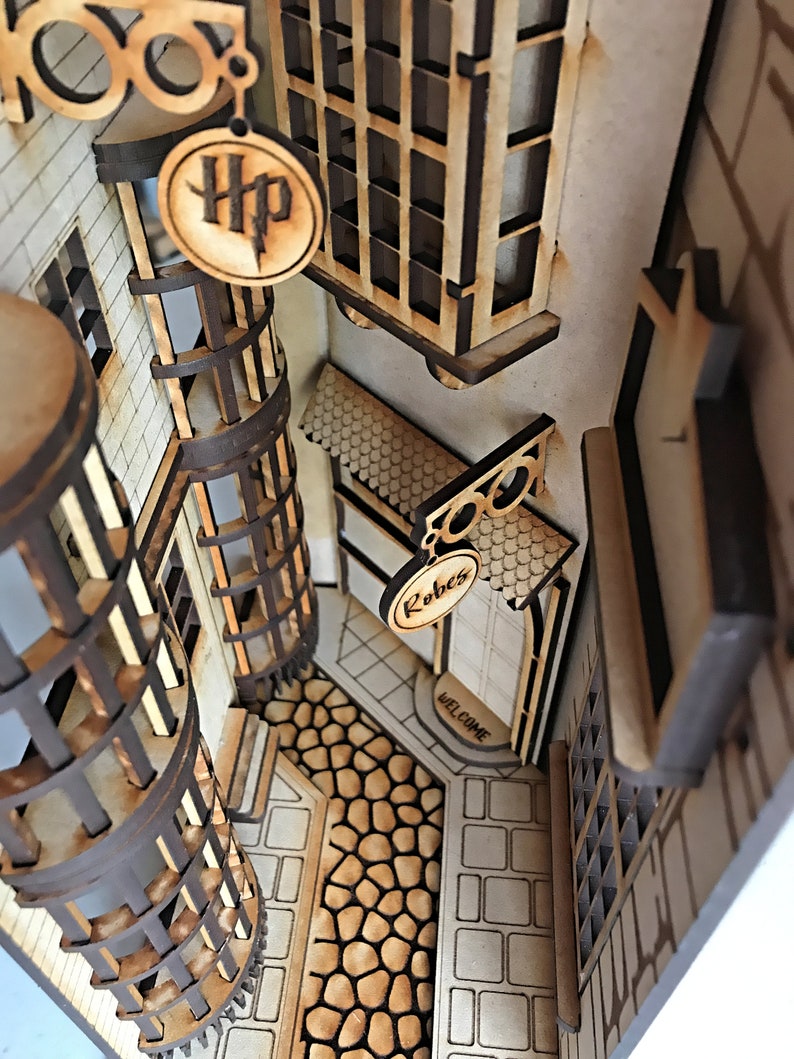 Diagon Alley Book Nook Complete Kit No Tools Required With Etsy UK