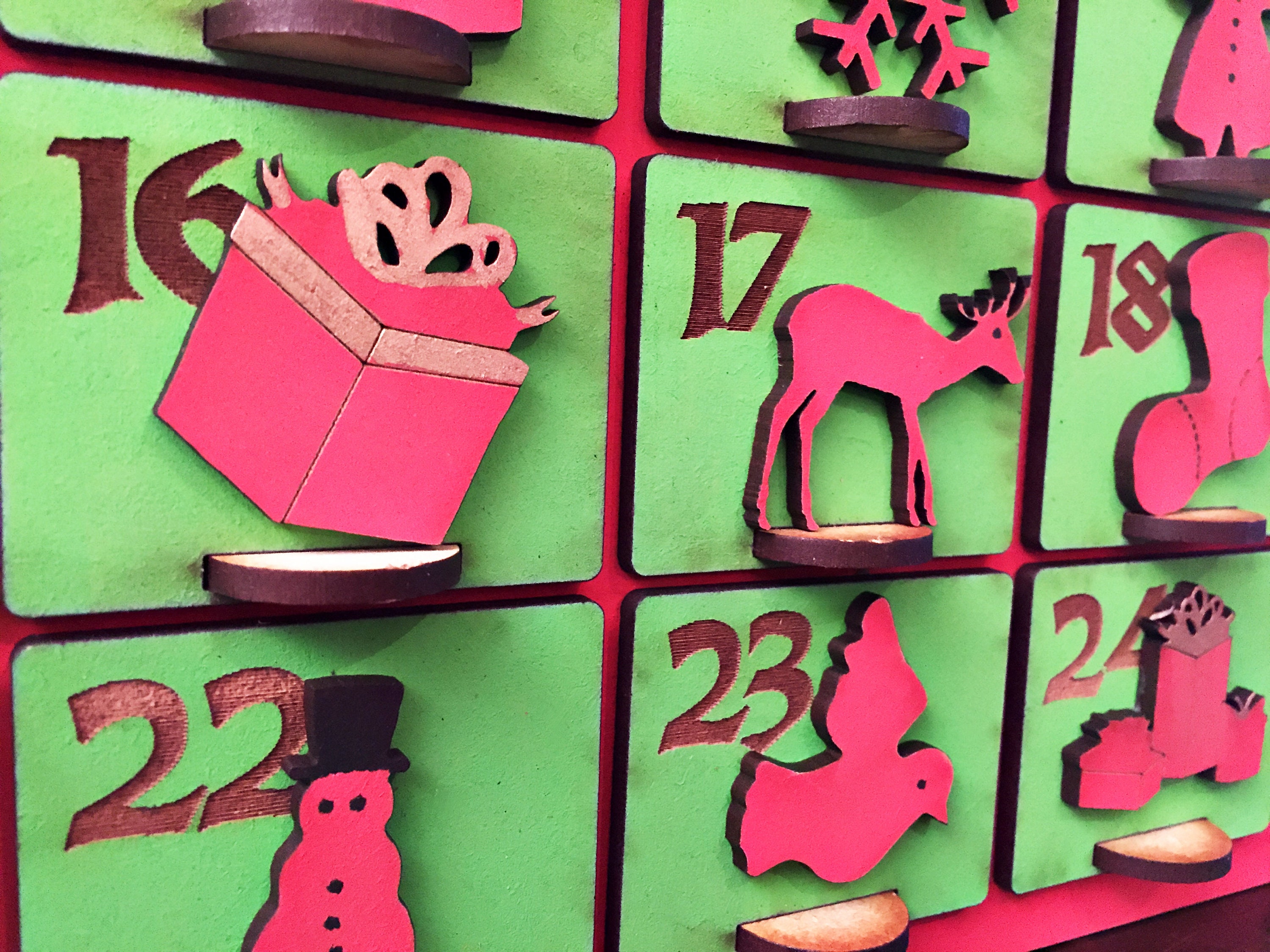Extra Large Reusable Advent Calendar Can Decorate Yourself Etsy