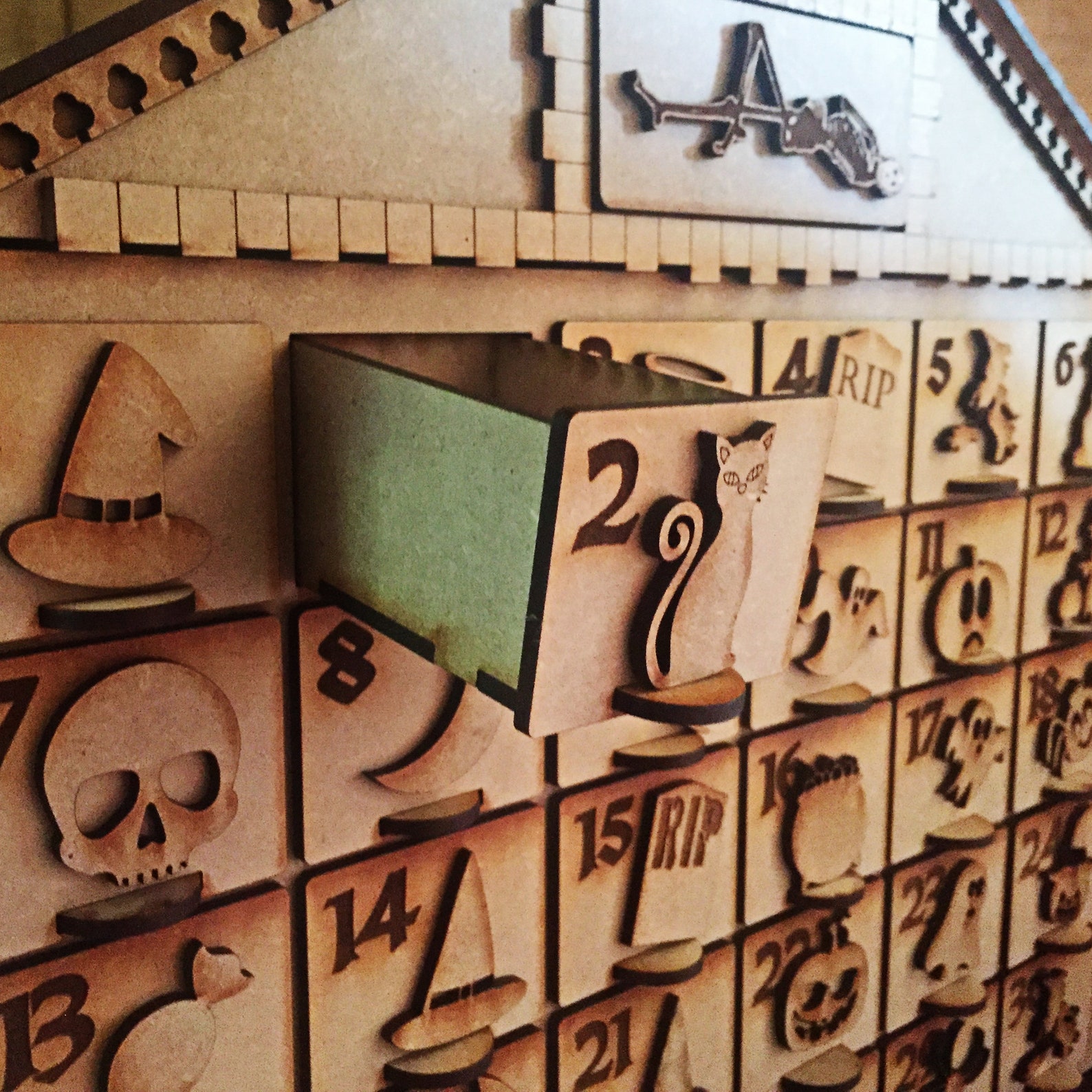 Halloween Advent Calendar 31 Day Countdown to Spooky Time Etsy