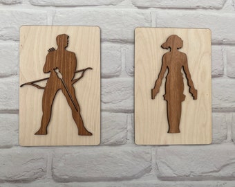 Superhero Style for your Bathroom with Wooden Bathroom Signs for Ladies and Gents