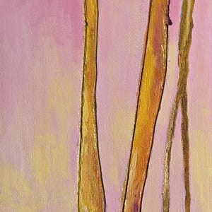 Acrylic painting, Latin American Art, Collage on Canvas - Albor