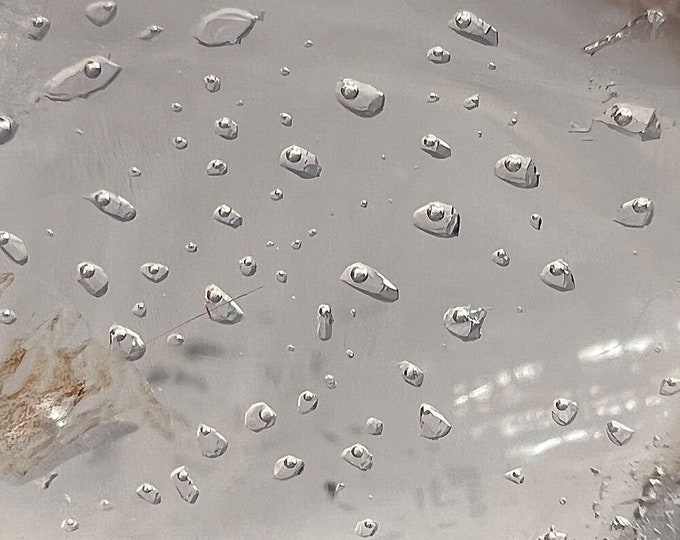 Raindrop Enhydro - Uncommon - Quartz crystal pendant with tons of tiny enhydro "droplets" bubbles - collector ID A0471