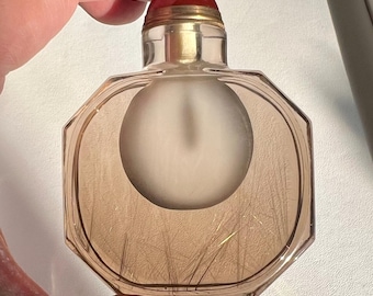 Snuff bottle - Exceptional natural smoky quartz crystal carving with rutile inclusions, agate stopper - Collector's piece ! ID A0724