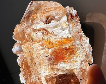 Massive petroleum quartz cluster from Madagascar - Collector specimen, rare in this size