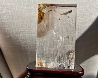 Exceptional Enhydro display piece - Large moving bubble + multiple smaller bubbles - internal crystallization - collector piece