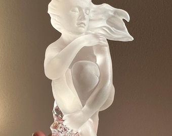 ON HOLD - High-end natural Rock Quartz Crystal carving - Stunning display piece - Collector