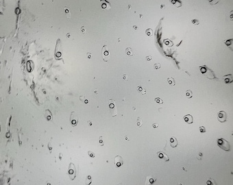 Raindrop Enhydro - Uncommon - Quartz crystal pendant with tons of tiny enhydro "droplets" bubbles - collector ID A0652