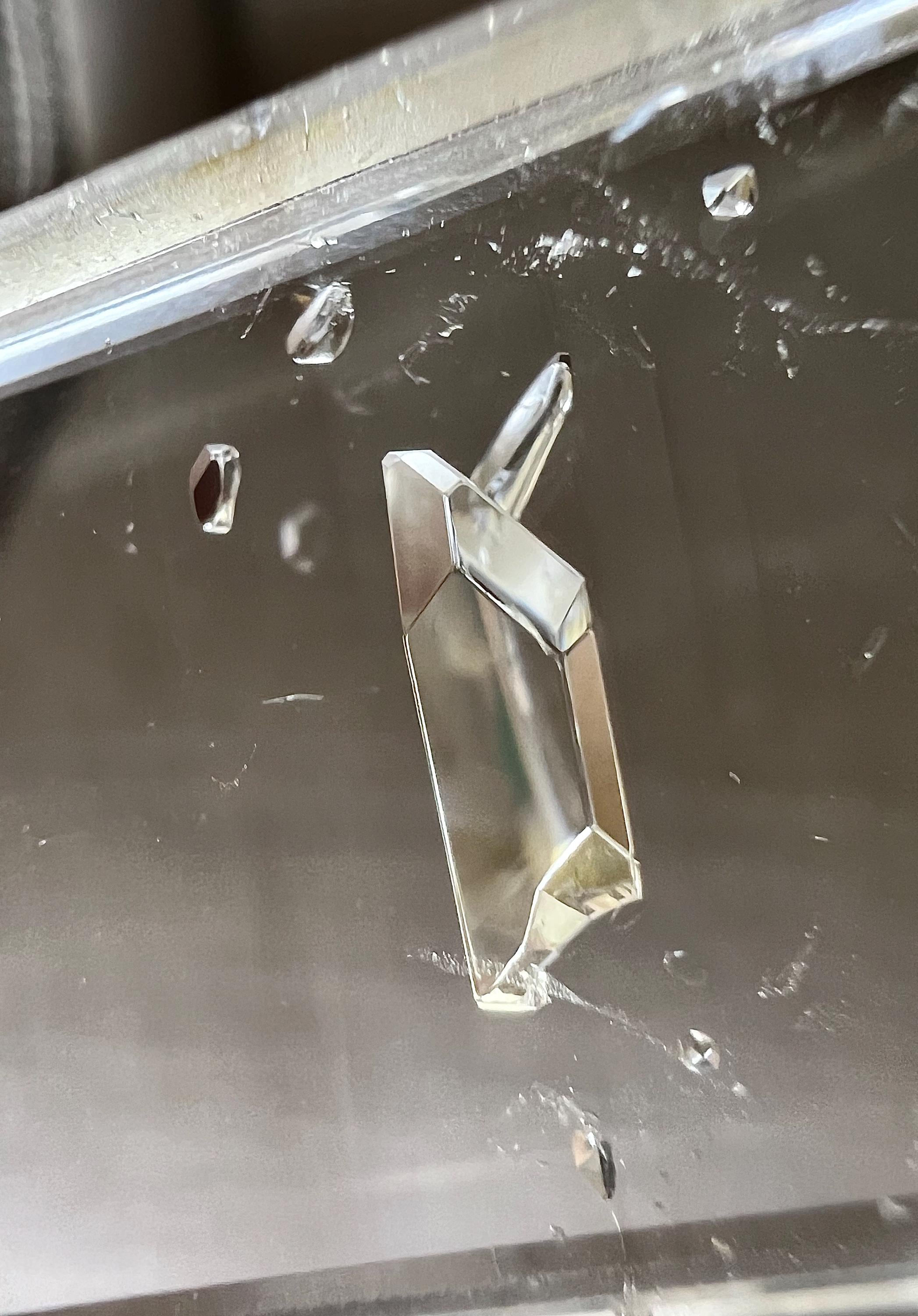 Top Quality Inclusion Silver Pendant - Quartz Rock Crystal