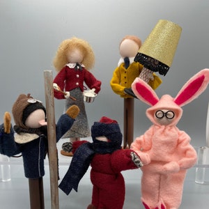 Christmas Story Inspired Clothespin Ornaments/Figures