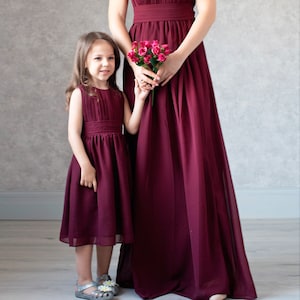 Girls wine colored dress on sale