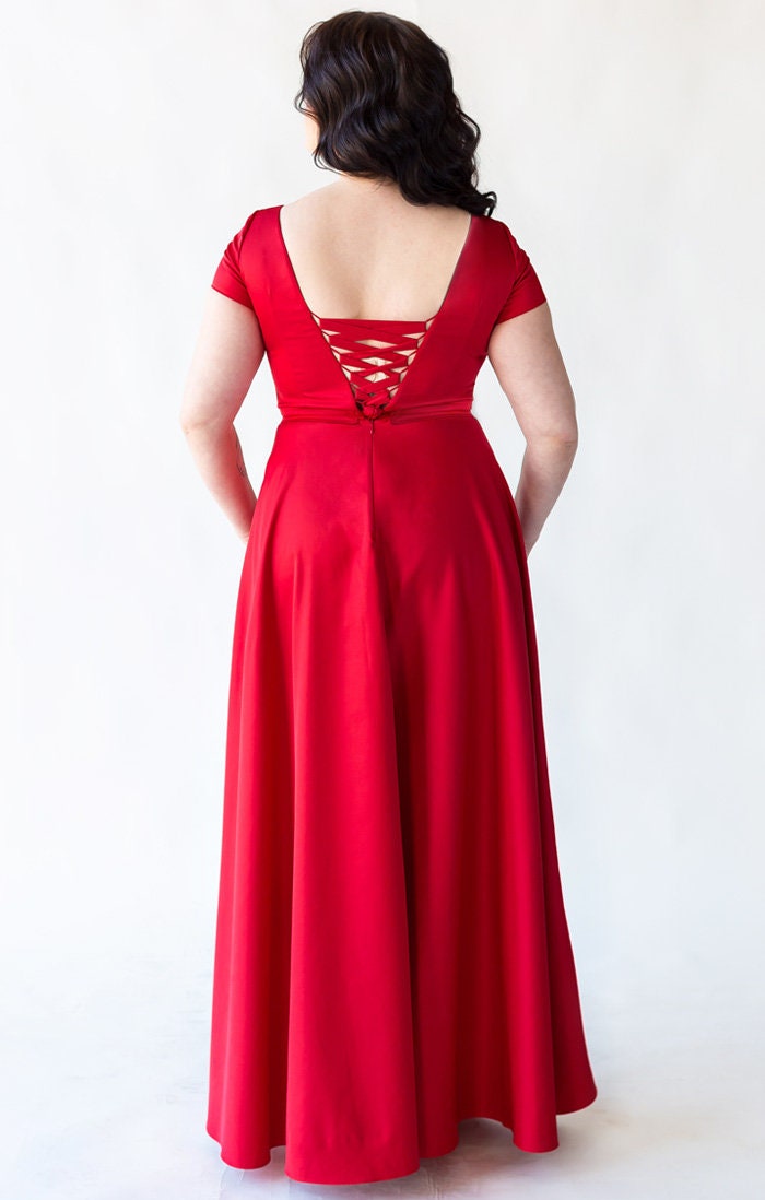 plus size formal red dress JO Formal Dress main image 1