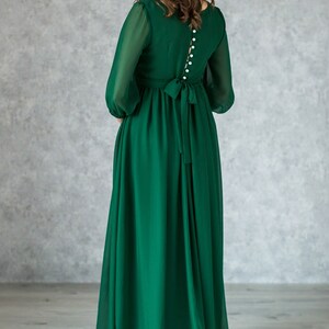 Elegance Emerald Maternity Dress / Long Green Formal Dress for Future ...
