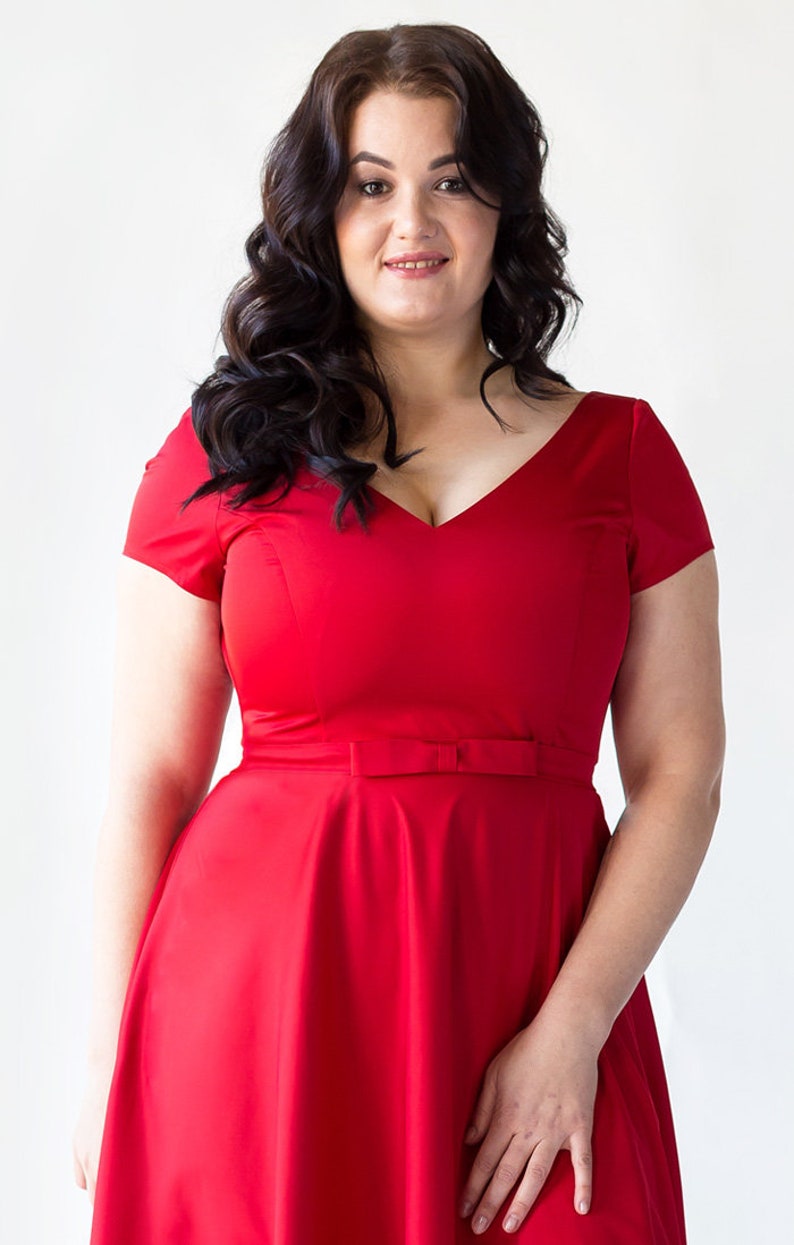 Plus Size Womens Dresses Red Hawaiian Jewel Tone Plus Size Etsy