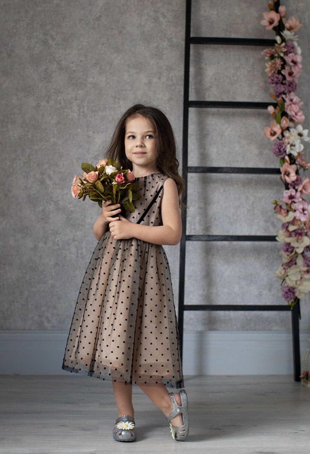 Baby Girl Polka Dot Formal Dress: Elegance Toddler Outfit