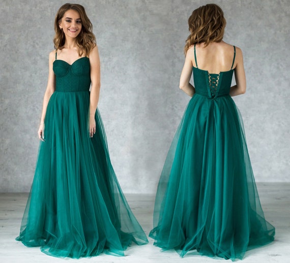 formal dresses with built in bra ZEINA Crystal Bustier Bra Back Dress Elegant Semi-Formal Gown One Honey