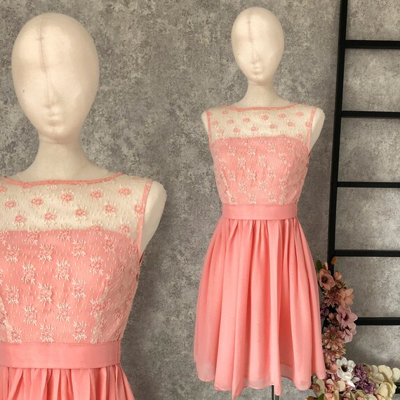 SALE 50% Peach Mini Dress S Size, Sleeveless Cocktail Dress SALE 50% Peach Mini Dress S Size, Sleeveless Cocktail Dress