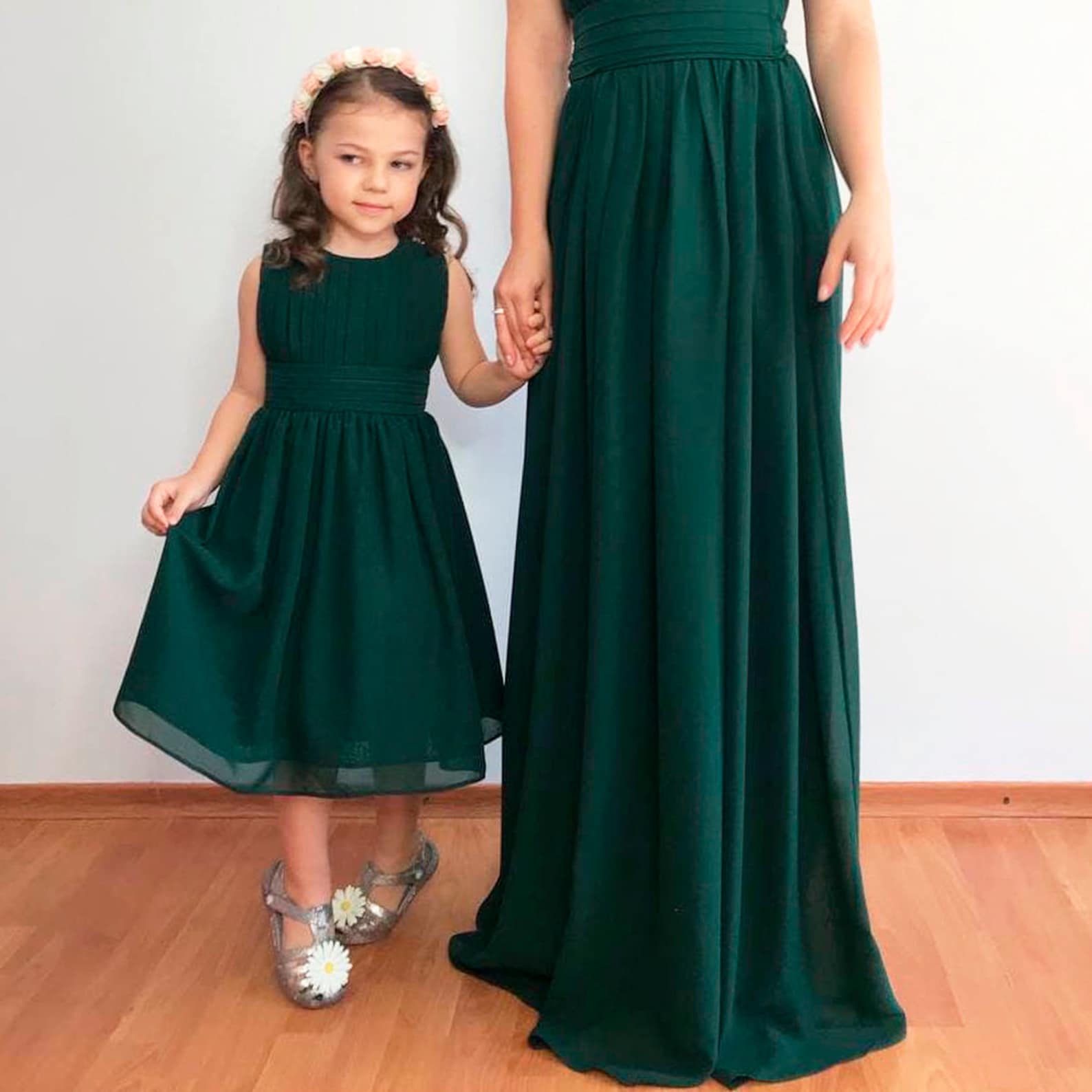 Emerald girl dress toddler dress flower girl green dress Etsy