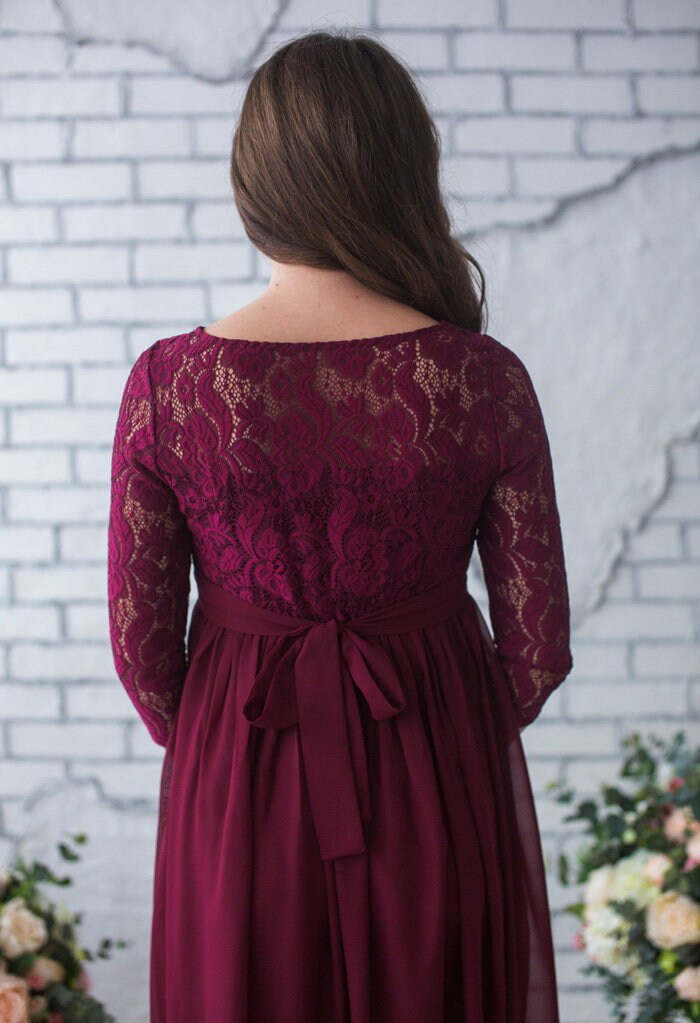 burgundy chiffon maternity dress PinkBlush Burgundy Lace Mesh Overlay Plus Maternity Maxi Dress