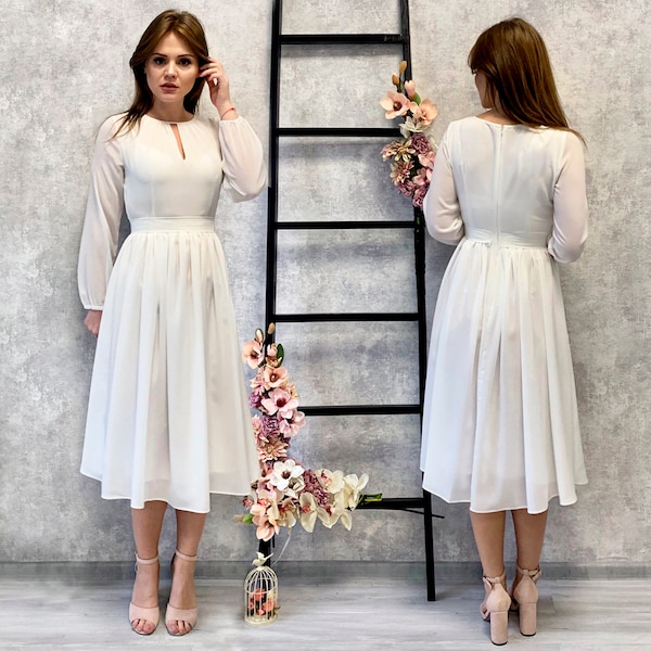 Chiffon Dress - Etsy