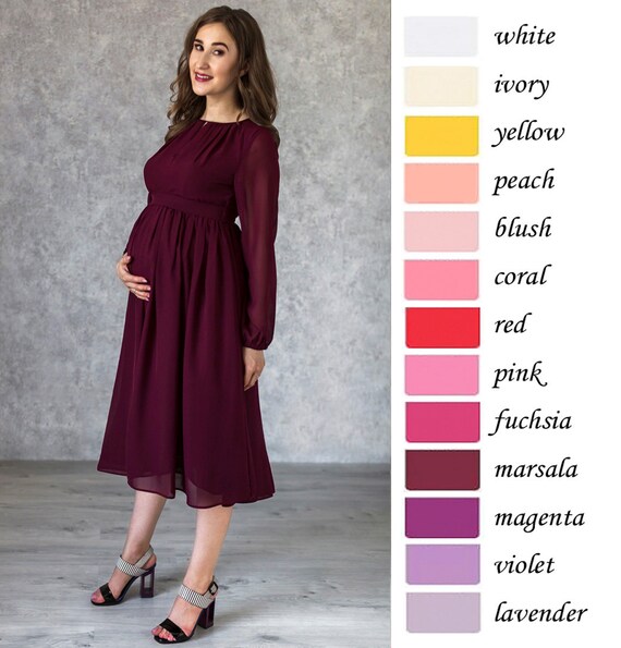 pink blush maternity burgundy dress Burgundy Velvet Wrap Front Babydoll Maternity Dress – PinkBlush