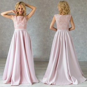 Elegant satin dresses hot sale