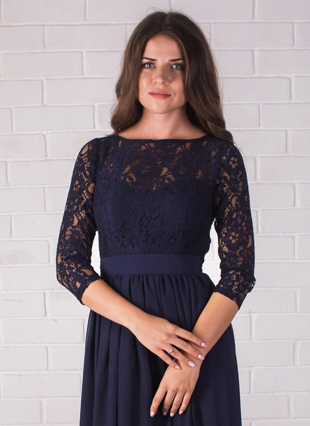 mermaid dress lace sleeves Long Sleeves Lace Mermaid Btidal Gowns AmazingRetro Sheer Tulle Wedding Dress main image 0