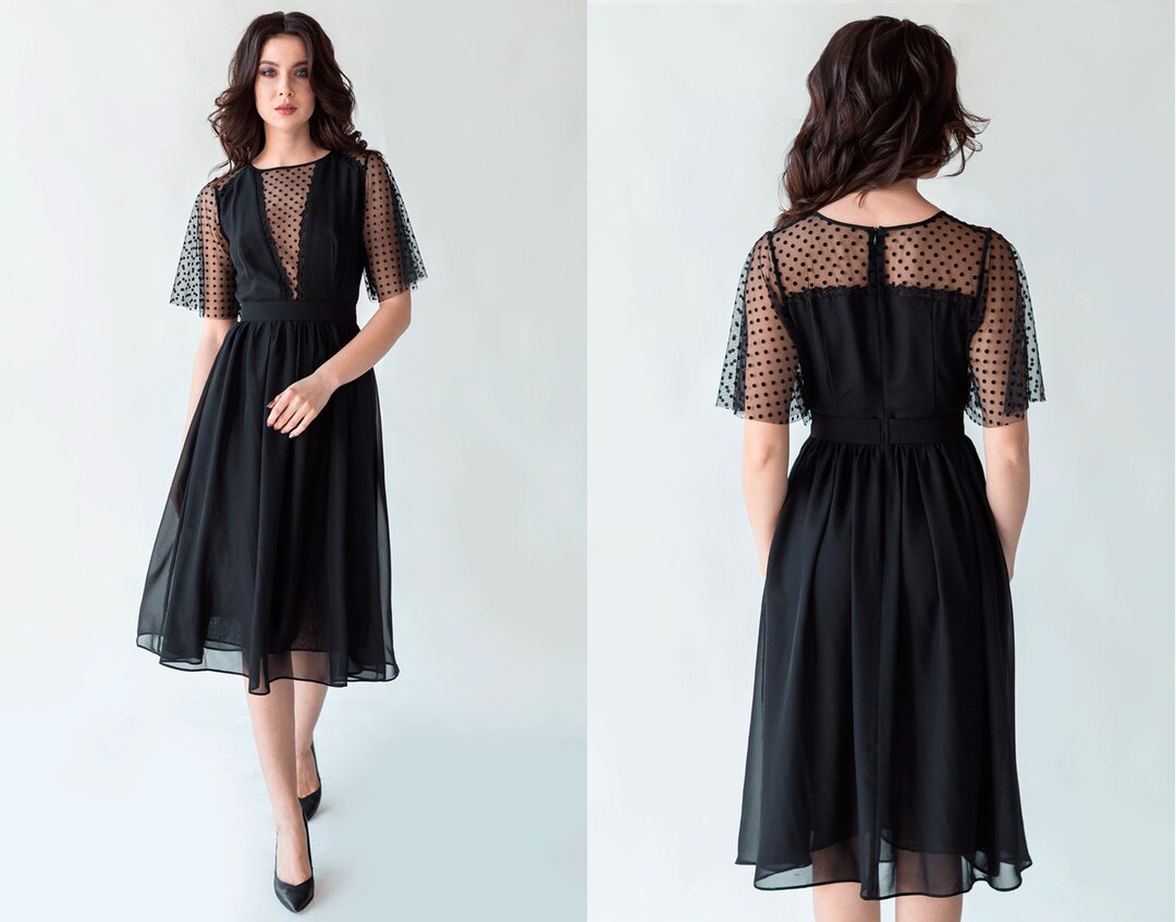 ワンピース floral lace and tulle midi dress LACE FLORAL AND TULLE MIDI DRESS – Janelle James Boutique