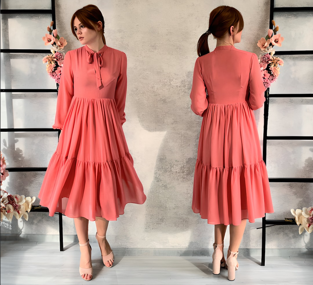 long light blue flowy dress PRETTYGARDEN Womens Long Sleeve Mini Dress Fall Crewneck Ribbed Knit S