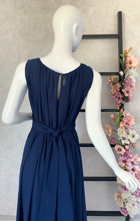 Total SALE: Only XS, M, L and L/XL Sizes, Navy Blue Maxi Total SALE: Only XS, M, L and L/XL Sizes, Navy Blue Maxi
