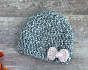 Preemie Baby Hat - Preemie Hat, Preemie Girl Hat, Newborn Hat, Preemie Photography, Preemie Beanie, Micro Preemie Hat, Crochet Preemie Hat