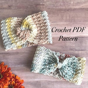 The Ripton Head Wrap PATTERN, Crochet PDF Pattern, Crochet Pattern, Crochet Ear Warmer Pattern, Ear Warmer Pattern, Head Wrap PDF Pattern