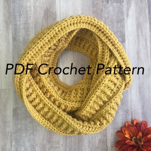 The Ridgemont Infinity Scarf Crochet PDF PATTERN - Scarf Pattern, Infinity Scarf, Crochet Pattern, Loop Scarf Pattern, Crochet Scarf
