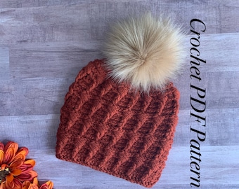 The Tornadic Beanie PATTERN Crochet PDF Pattern - Crochet Beanie Pattern, Crochet Hat Pattern, Crochet Pattern, Toddler Hat Pattern