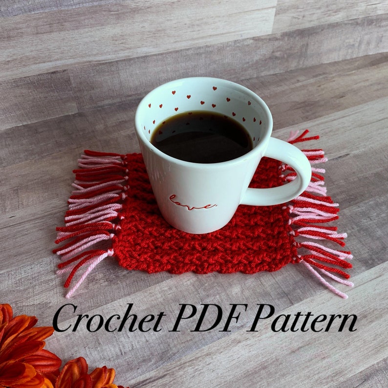 The Ripton Mug Rug Pattern Crochet PDF Pattern Crochet Mug Etsy
