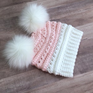 Double Pom Baby Beanie Double Pom Pom Beanie, Baby Girl Beanie, Toddler Beanie, Baby Beanie ...