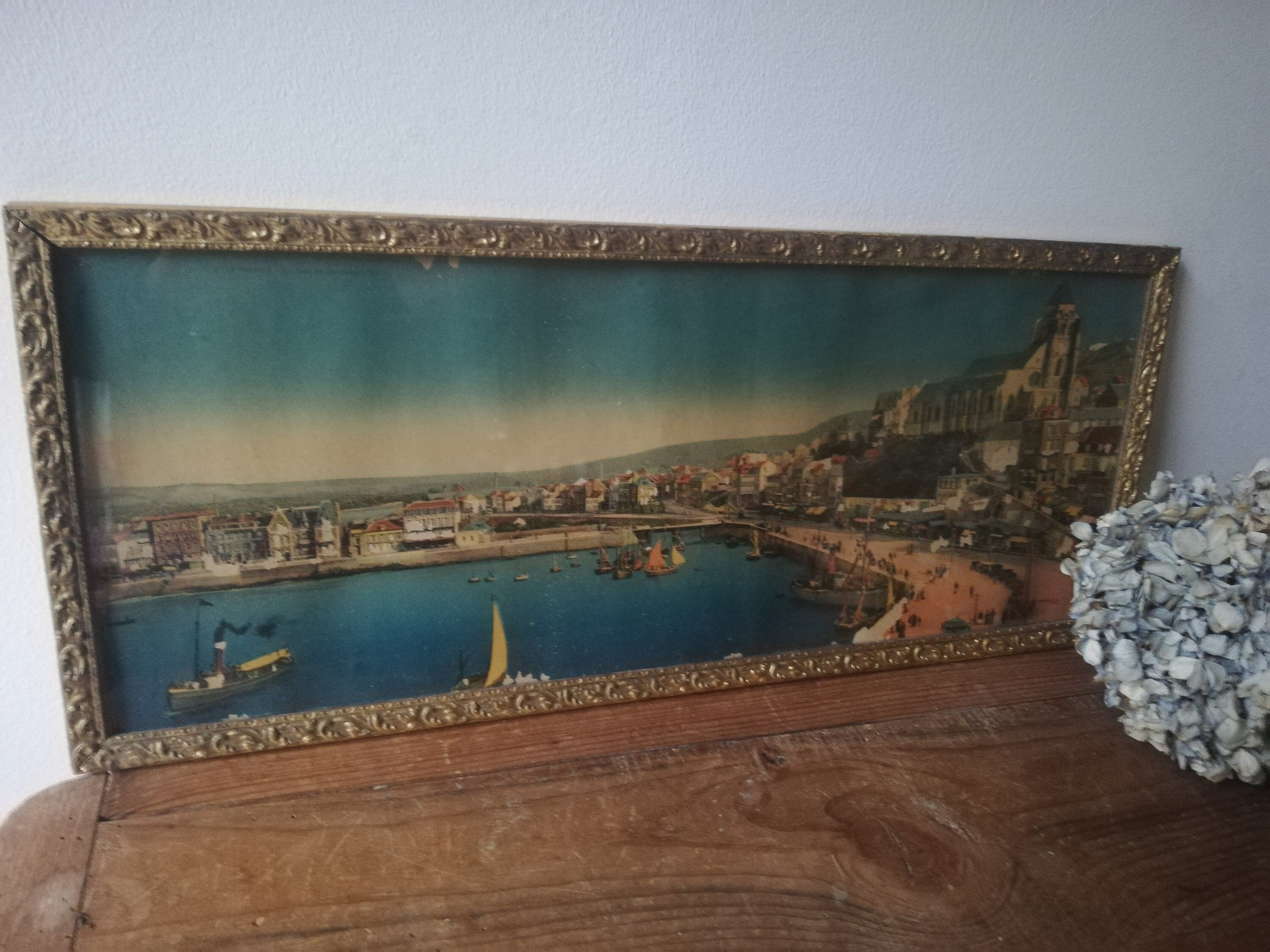 Chromo Panoramique Le Treport Début Xxème