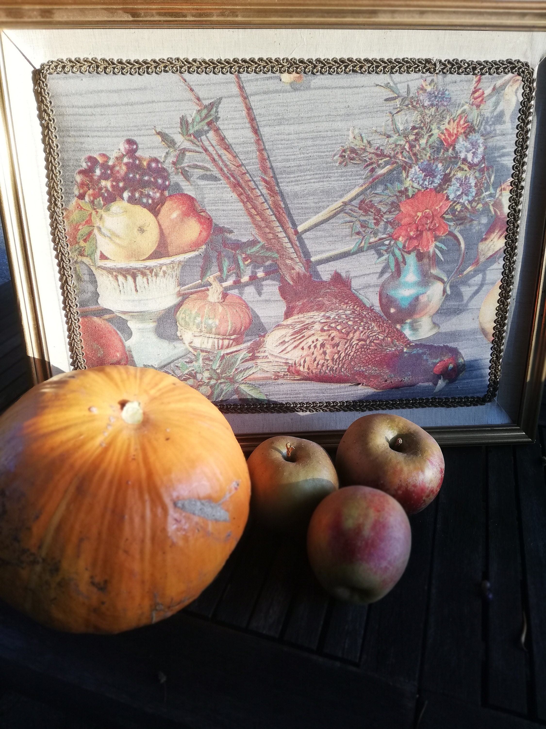 Tableau Kitsch Nature Morte Faisan Années 70