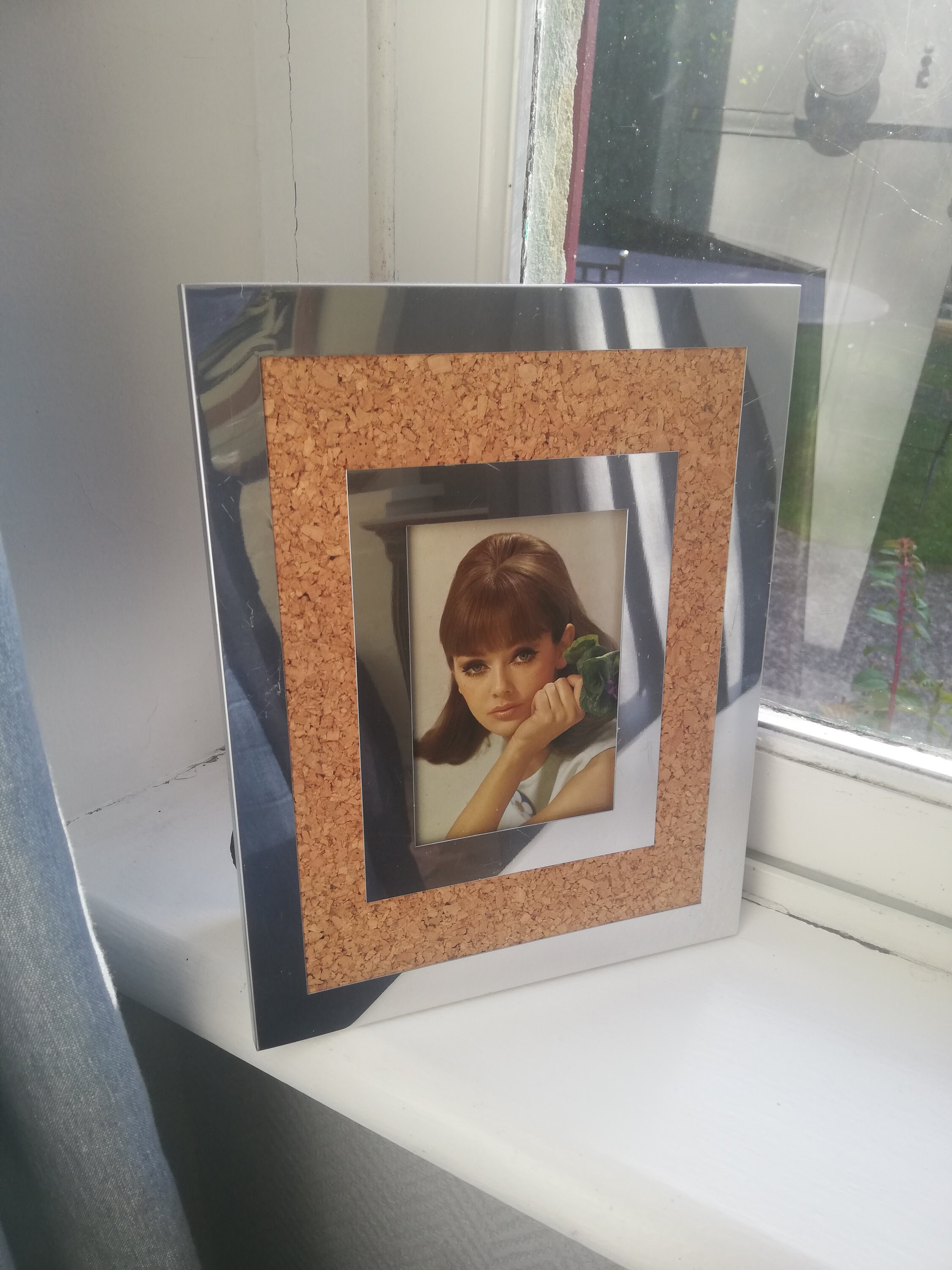 Cadre-Photo Miroir et Liège Années 60/70