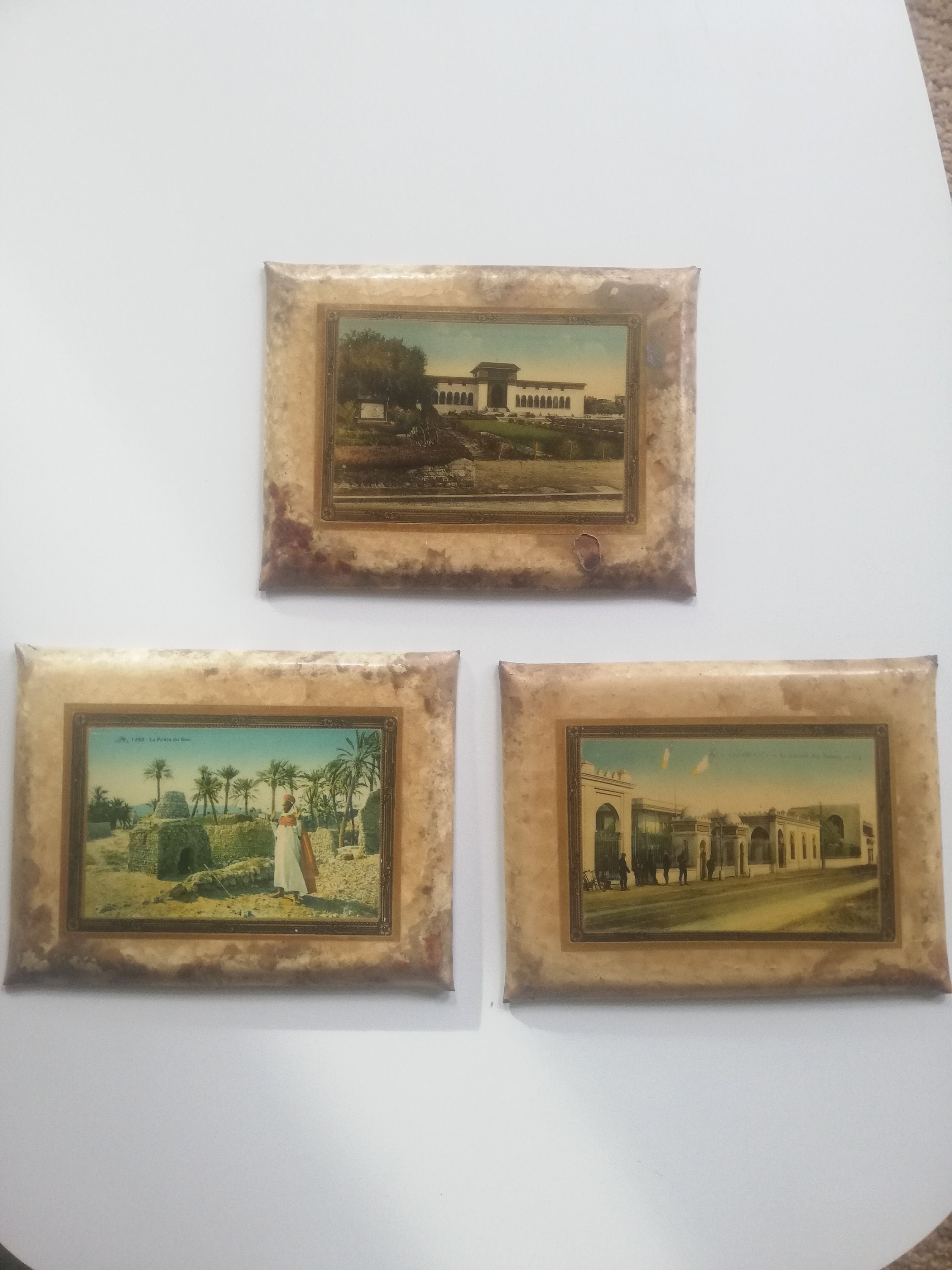 Trois Cadres Anciens de Casablanca-Maroc