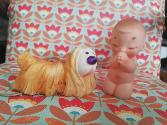 Jouet Pouet Ancien – Chien En Plastique – Très Bon état – Vintage