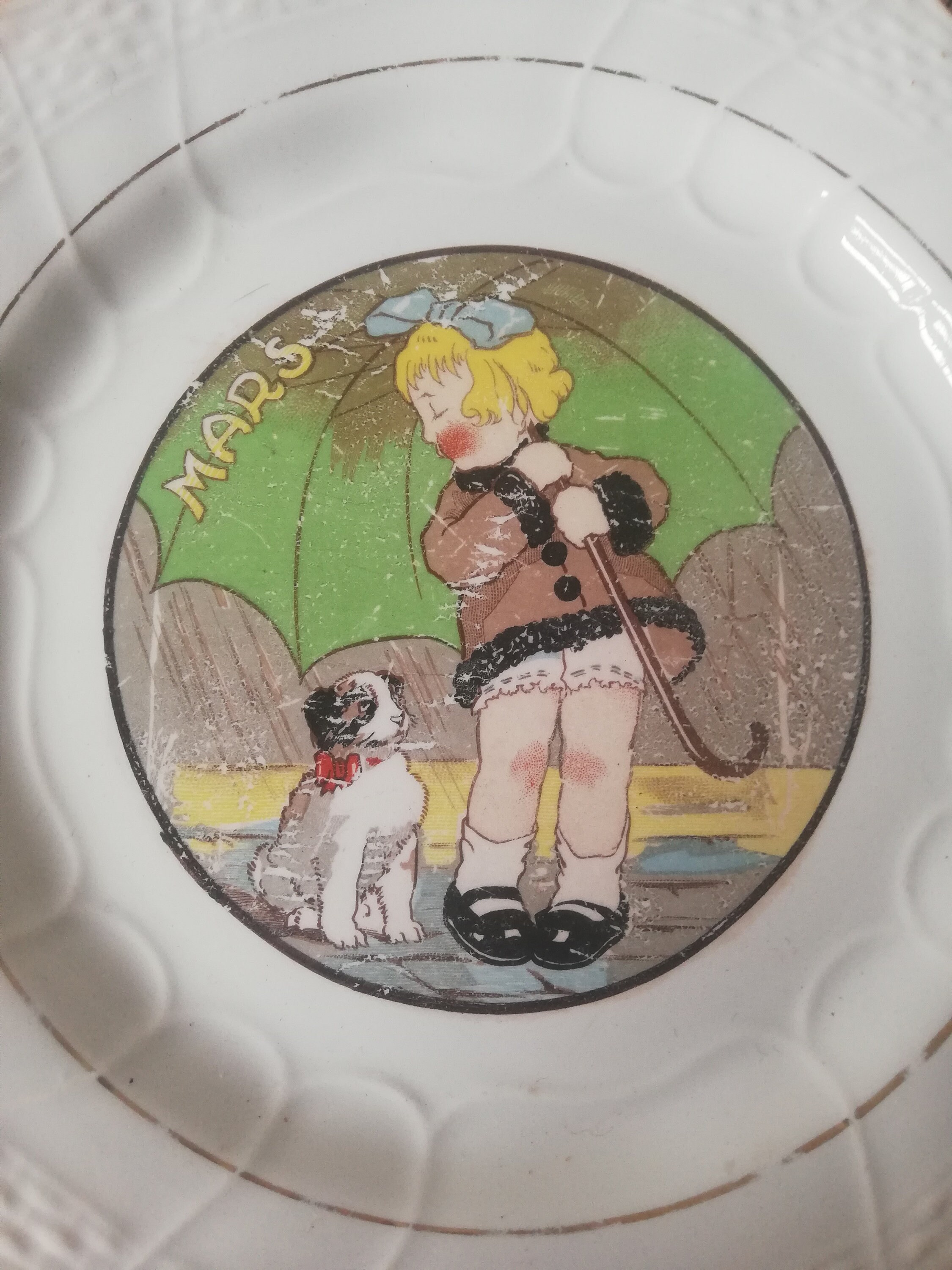 Assiette Enfantine Hamage Moulin Des Loups Mois de Mars