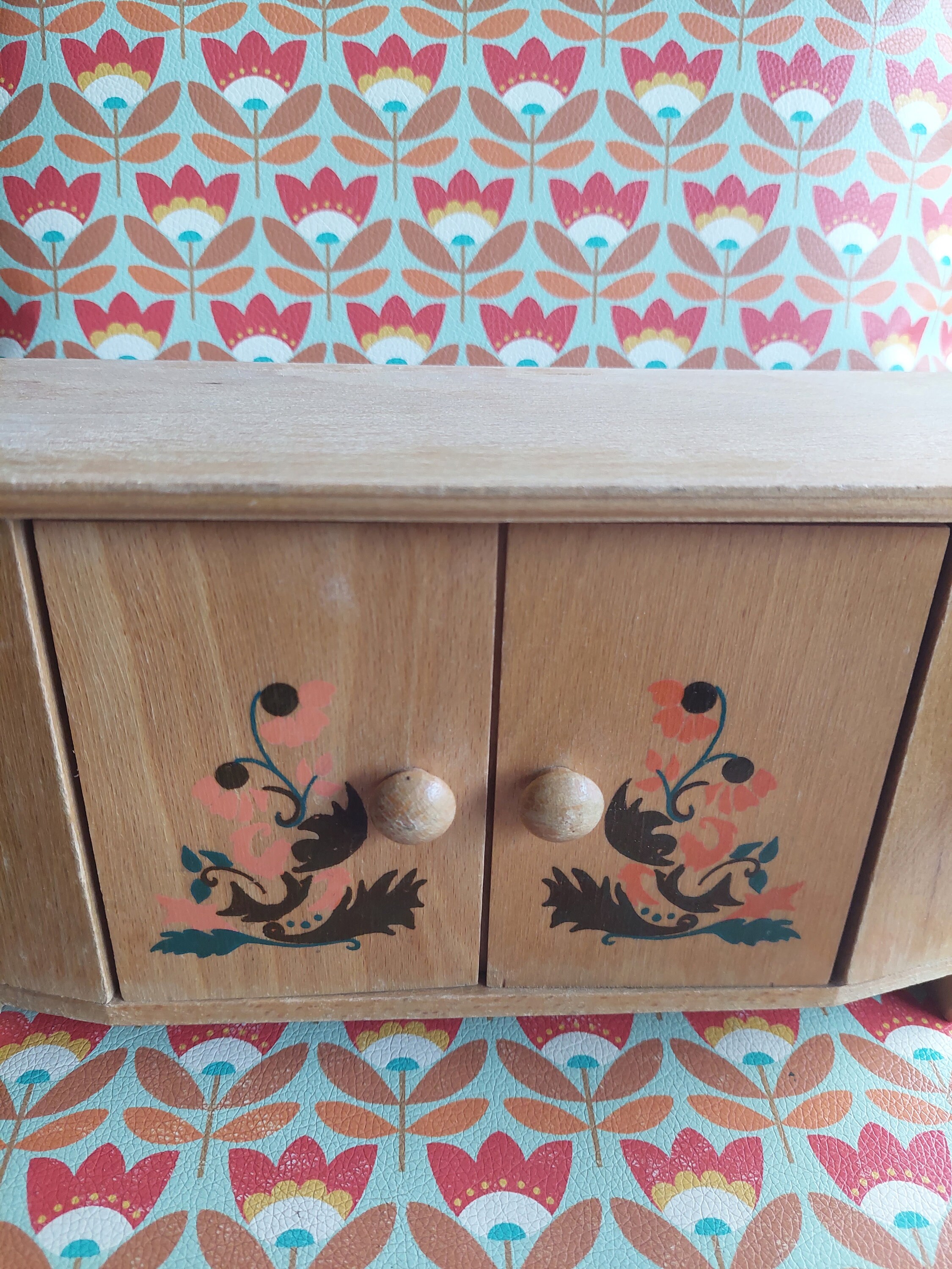 Meuble jouet poupée buffet ancien vintage rétro doll