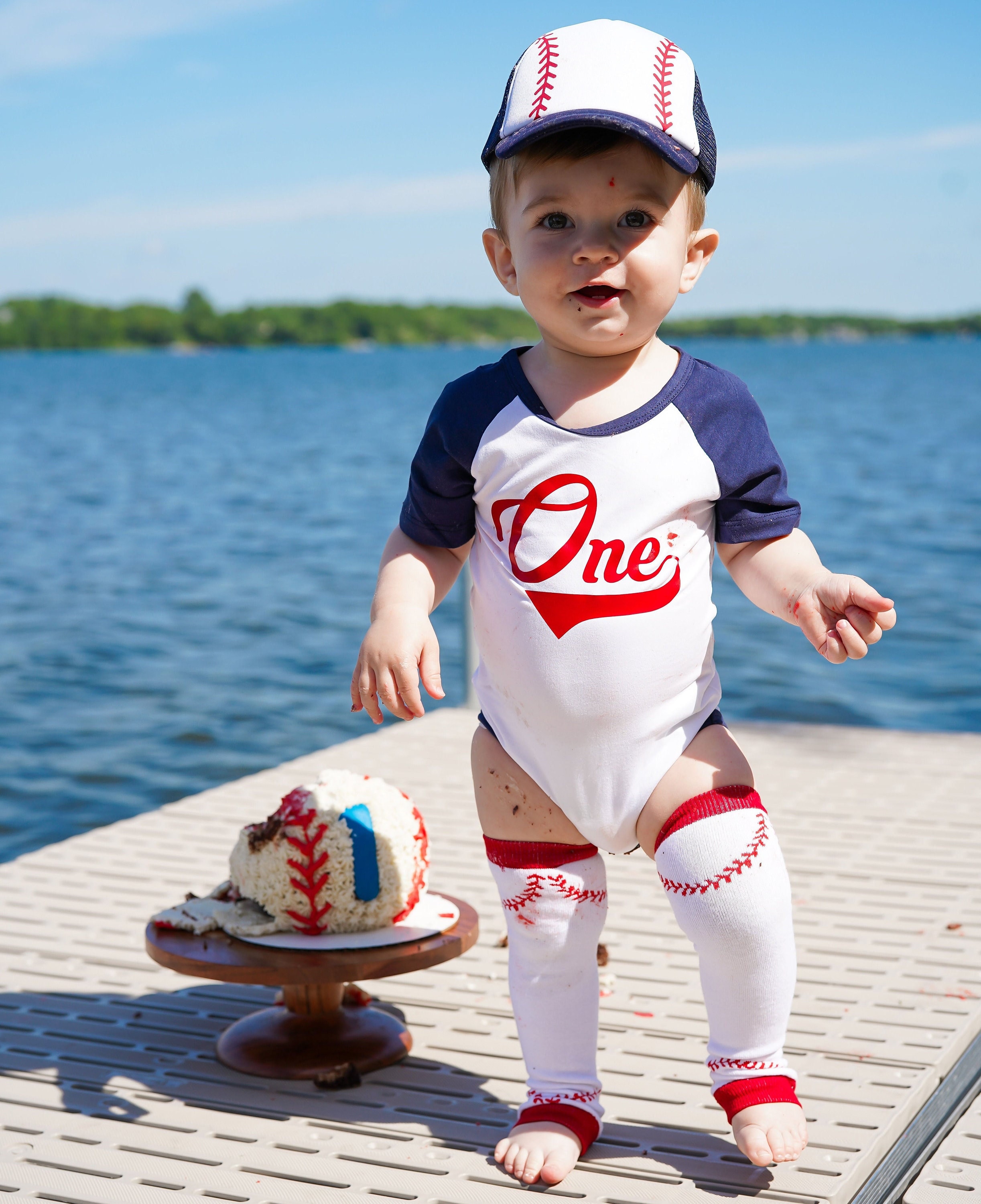 First birthday deals baseball outfit