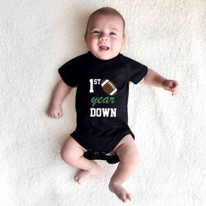 Personalized First Year Down Football Cake Smash Outfit First Year Down Football 1st Birthday Draft Pick Jersey Pants Accessories