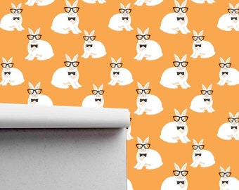Rabbit Wallpaper Etsy Rabbit Wallpaper Etsy