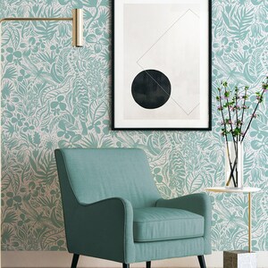 Papel pintado autoadhesivo Viva Oasis - Revestimiento mural preencolado y sin encolar - Mural de pared removible con temática floral y animal de GP imagen 1