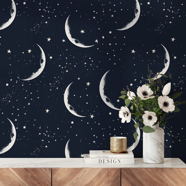 Night Sky Wallpaper Etsy
